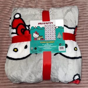 Hello Kitty Christmas Twin Plush Blanket